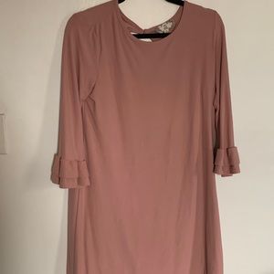 Pink long sleeve dress